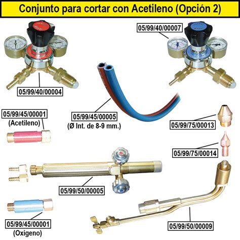 Válvula de seguridad para oxigeno y acetileno en sopletes universales