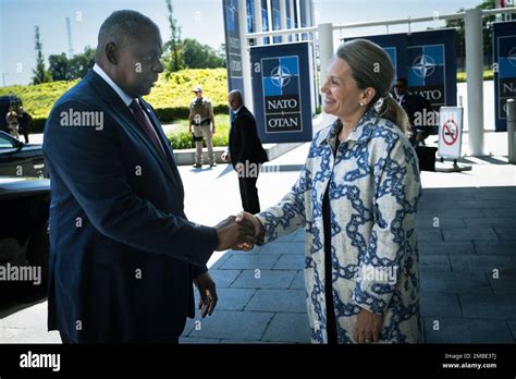 Secretary Of Defense Lloyd J Austin Iii Greets U S Ambassador To Nato