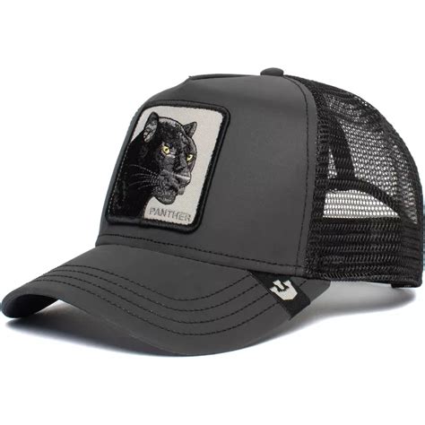 Goorin Bros Panther Shine Bright Black Trucker Hat Caphunters