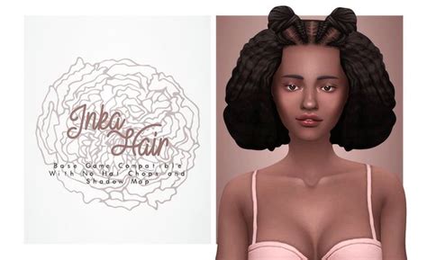 Inka Hair IsJao Sims Hair Sims 4 Locs Hairstyles