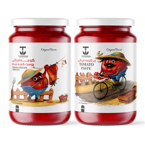 Tayefeh Tomato Paste Character Inspired Packaging Design By Taha