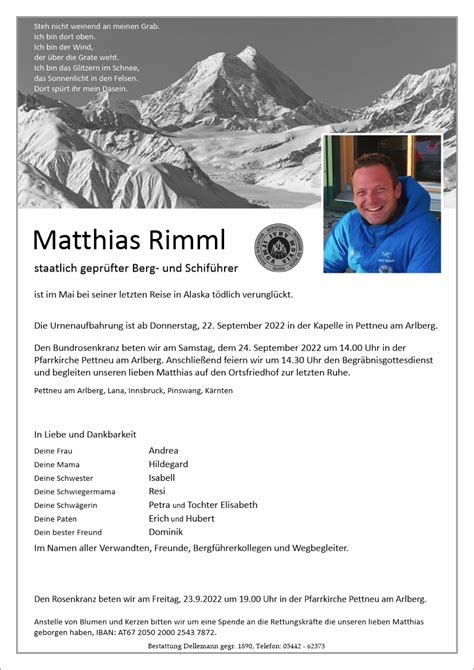 Matthias Rimml Kuratorium Bestattung