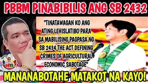 Pbbm Pinamamadali Ang Sb Ang Batas Na Gigiba Sa Mga Ganid Na