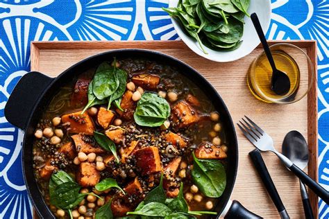 Vegan Lentil Sweet Potato And Chickpea Stew Recipes Delicious Au