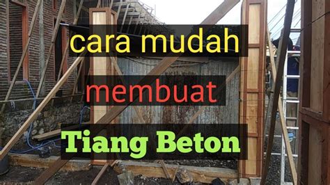 Cara Membuat Tiang Beton YouTube