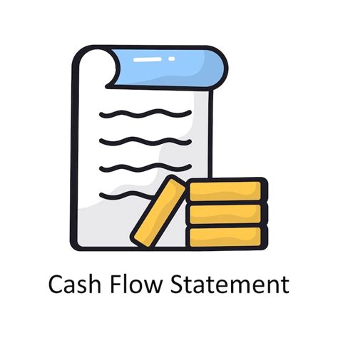 Premium Vector Cash Flow Statement Vector Outline Doodle Design Illustration Symbol On White