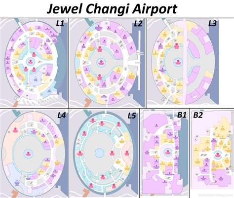 Jewel Changi Airport Map | Singapore - Ontheworldmap.com