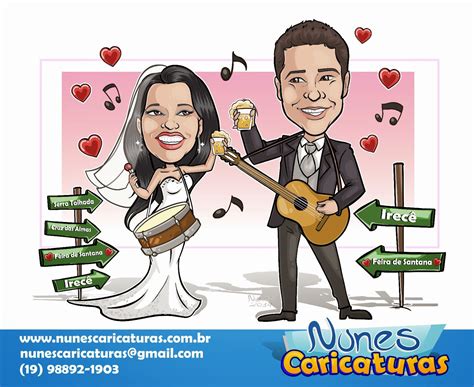 Caricaturista Campinas Caricaturas Caricatura Para Casamento