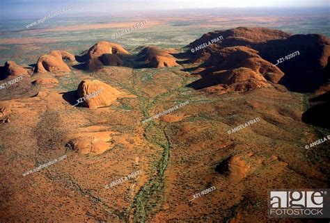 Aerial View Of Mount Olga Uluru Kata Tjuta National Park Northern