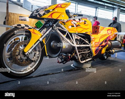 Zurich Switzerland 20th Feb 2015 Hellfire Jet Bike A Drag Race