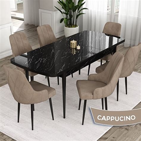 Canisa Concept Eta Serisi 80 x 132 cm Açılabilir Mdf Yemek Odası Masa