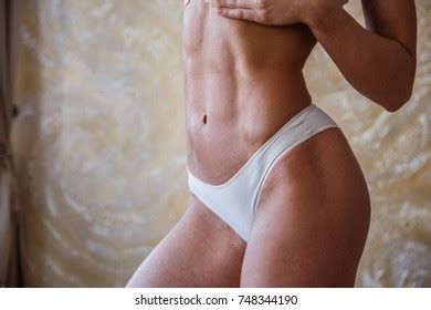Beautiful Girl Blonde Fitness Sexy Lingerie Stock Photo 748345723 Shutterstock