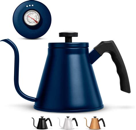 Amazon Tea Kettle With Thermometer Pot Black Stovetop Tea Kettle