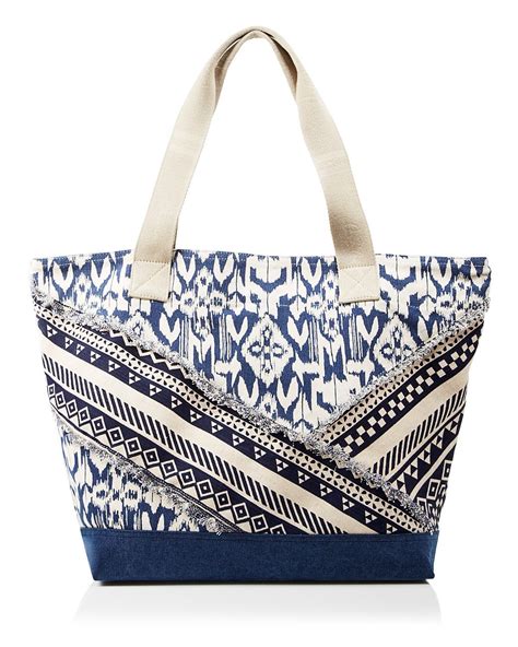 Toms Tote Bloomingdales Exclusive Indigo Ikat Handbags