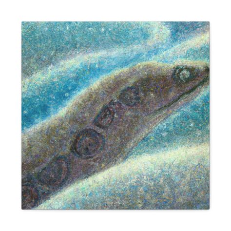 Eel Embracing Pointillism - Canvas - Walmart.com