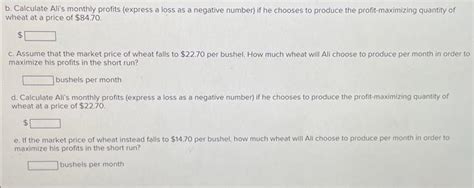 Solved The Table Below Shows Ali S Monthly Costs Of Chegg