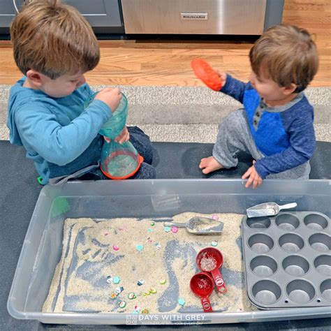 Sand Sensory Play Days With Grey