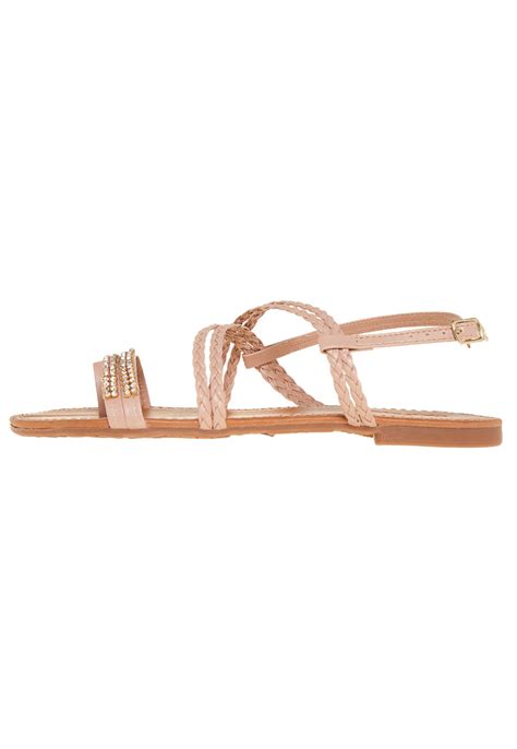 Rasteira Dafiti Shoes Tiras Nude Compre Agora Dafiti Brasil