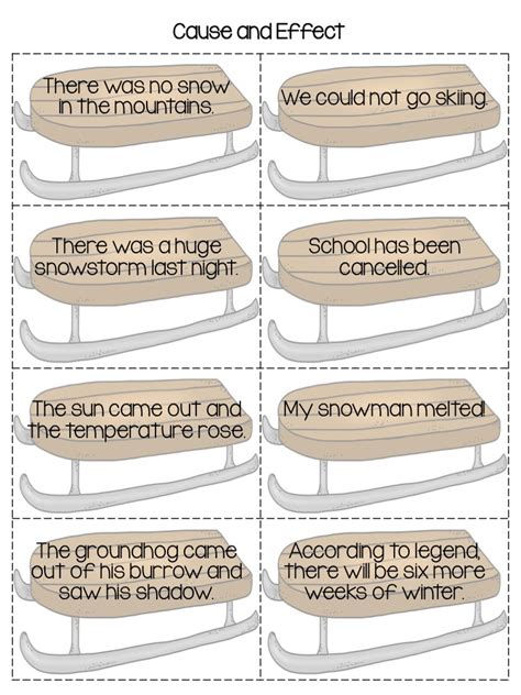 Cause And Effect Matching Game