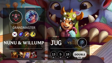 Nunu And Willump Jungle Vs Kindred Kr Grandmaster Patch 1025 Youtube