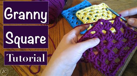 Easy Crochet Granny Square Tutorial For Beginners Jordan Cornwell Youtube