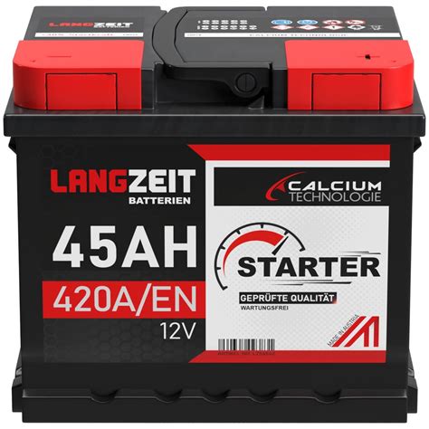 Langzeit Autobatterie 45Ah 12V 420AEN Kaufland De