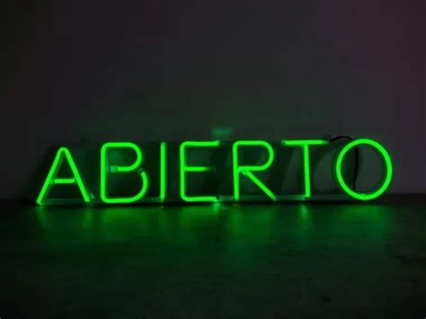 Cartel Abierto Neon Led Envío gratis