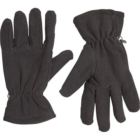 Buy Kangaroo Poo Mens Fleece Gloves With Thinsulate Black