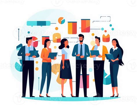 Business employees sharing information . AI Generated 28711959 PNG