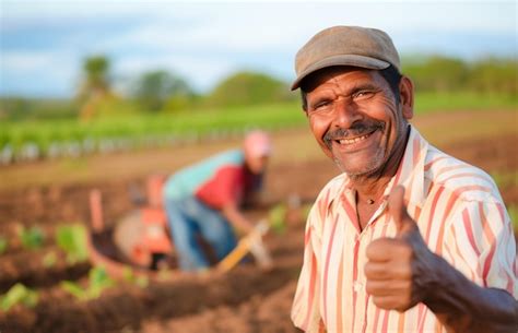 Premium Photo Happy Brazilian Planter Farmers Using Plows To Prepare