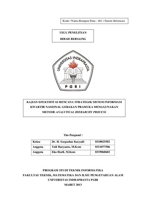 Contoh Bab 4 Skripsi Teknik Informatika Unindra My Skripsi