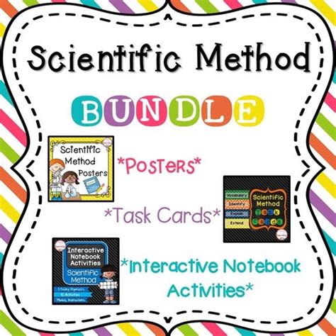 Scientific Method Bundle Interactive Notebook Posters Task Cards