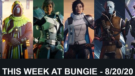 This Week At Bungie TWAB August 20 2020 Destiny 2 YouTube