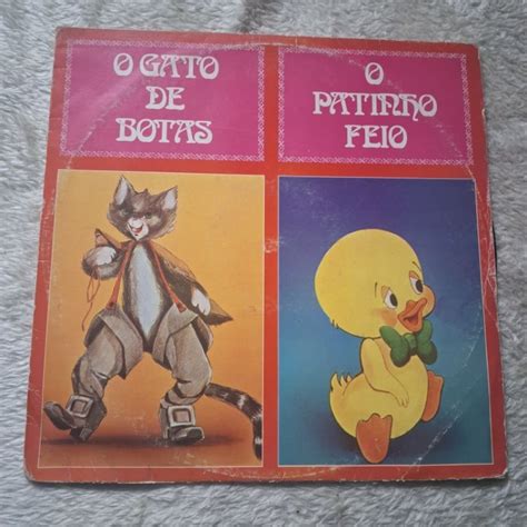 LP Disco De Vinil Infantil Historinha O Gato De Botas O Patinho