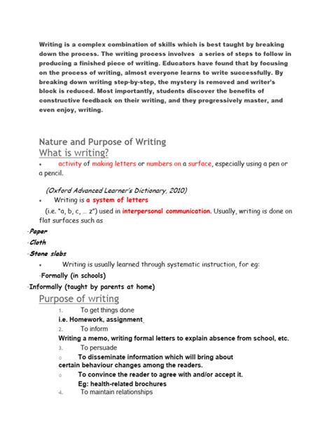 writing   complex combination  skills    taught