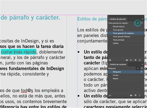 Indesign Estilos De P Rrafo Y Car Cter Trucos Rayitas Azules