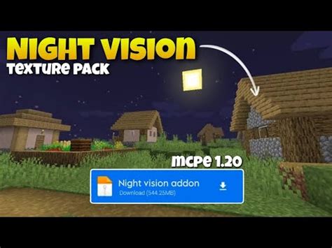 Night Vision Texture Pack Mcpe Night Vision Minecraft Pe