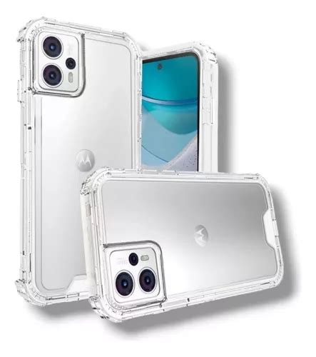 Funda Protector Uso Rudo Clear 360 Para Moto G53 2 Micas