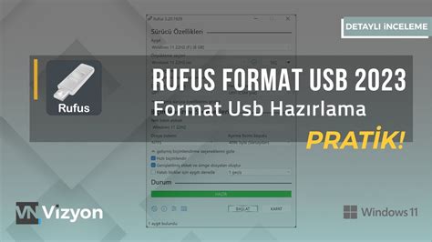 Rufus 2023 Format Usb Hazırlama Windows 11 YouTube