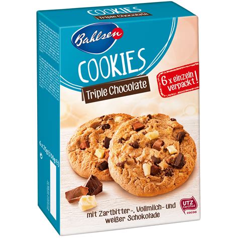 Bahlsen Cookies Triple Chocolate 6er | Online kaufen im World of Sweets ...