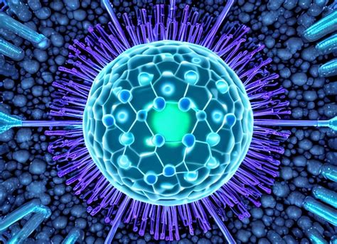 Premium AI Image | Molecular structures in cancer cells signal illness 