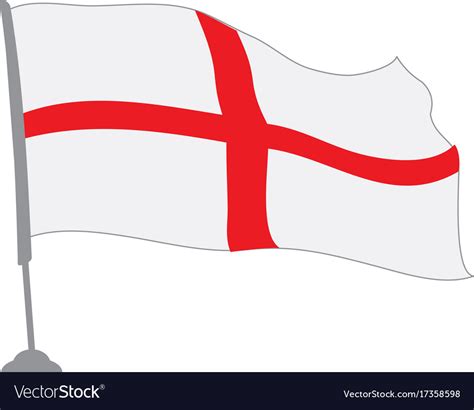 Flag of england Royalty Free Vector Image - VectorStock