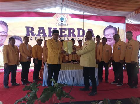 Lewat Rakerda Dan Rapimda Partai Golkar Karanganyar Usulkan Ilyas Akbar