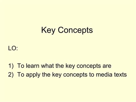 Micro Lesson Key Concepts Ppt