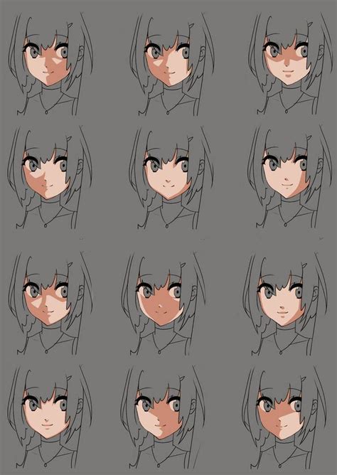 Anime Face Shading Practice By Momodesuuu On Deviantart Shadow