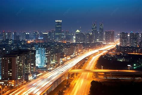 Pemandangan Kota Seoul Korea Selatan Di Malam Hari Arsitektur