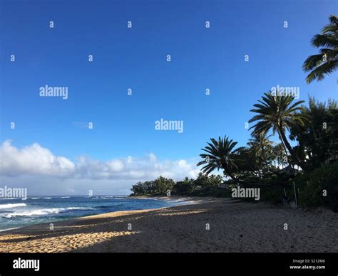 Sunset beach, oahu, hawaii Stock Photo - Alamy