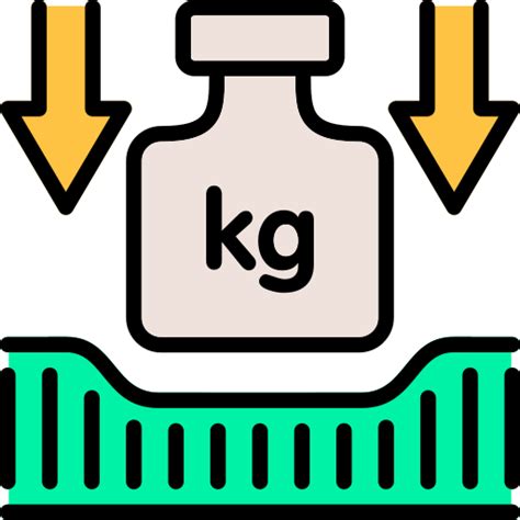 Peso em quilogramas - ícones de indústria grátis