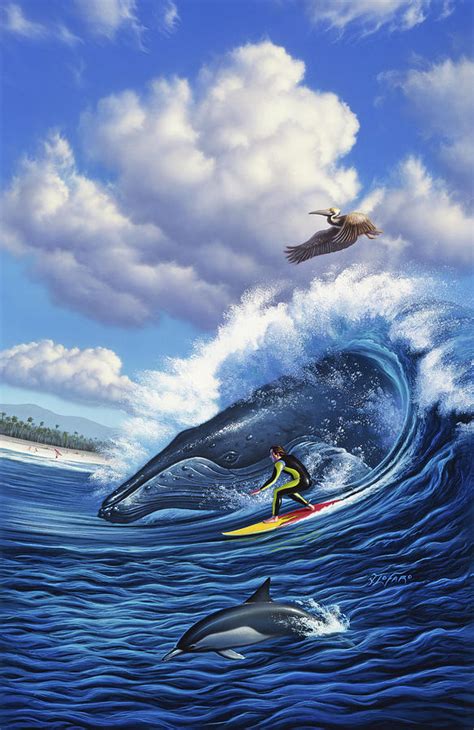 Surfs Up Painting By Jerry Lofaro Fine Art America