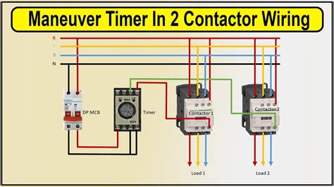 How To Make Maneuver Timer In 2 Contactor Wiring Diagram Connection